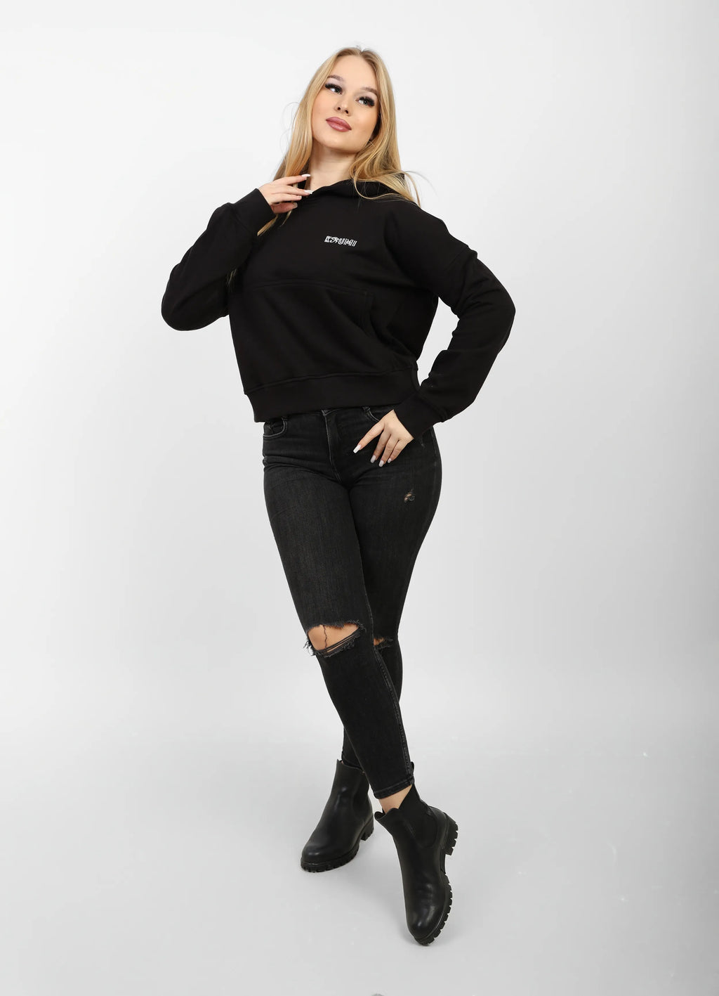 Premium Egyptian Cotton Crop Hoodie