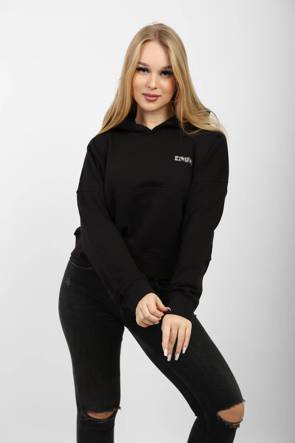 Premium Egyptian Cotton Crop Hoodie