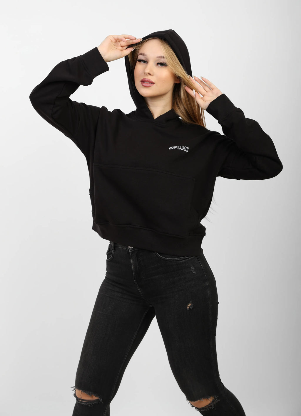 Premium Egyptian Cotton Crop Hoodie