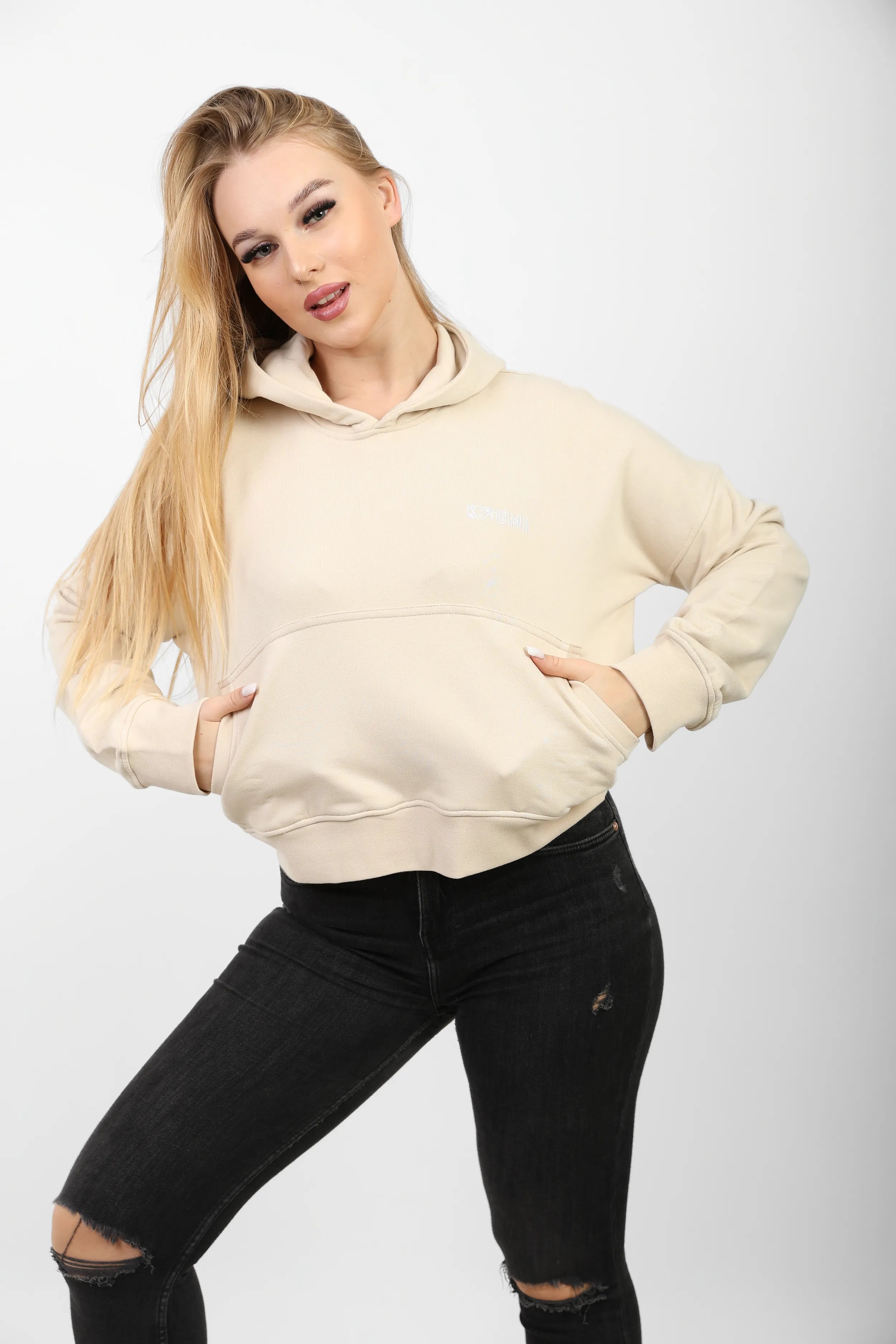 Premium Egyptian Cotton Crop Hoodie