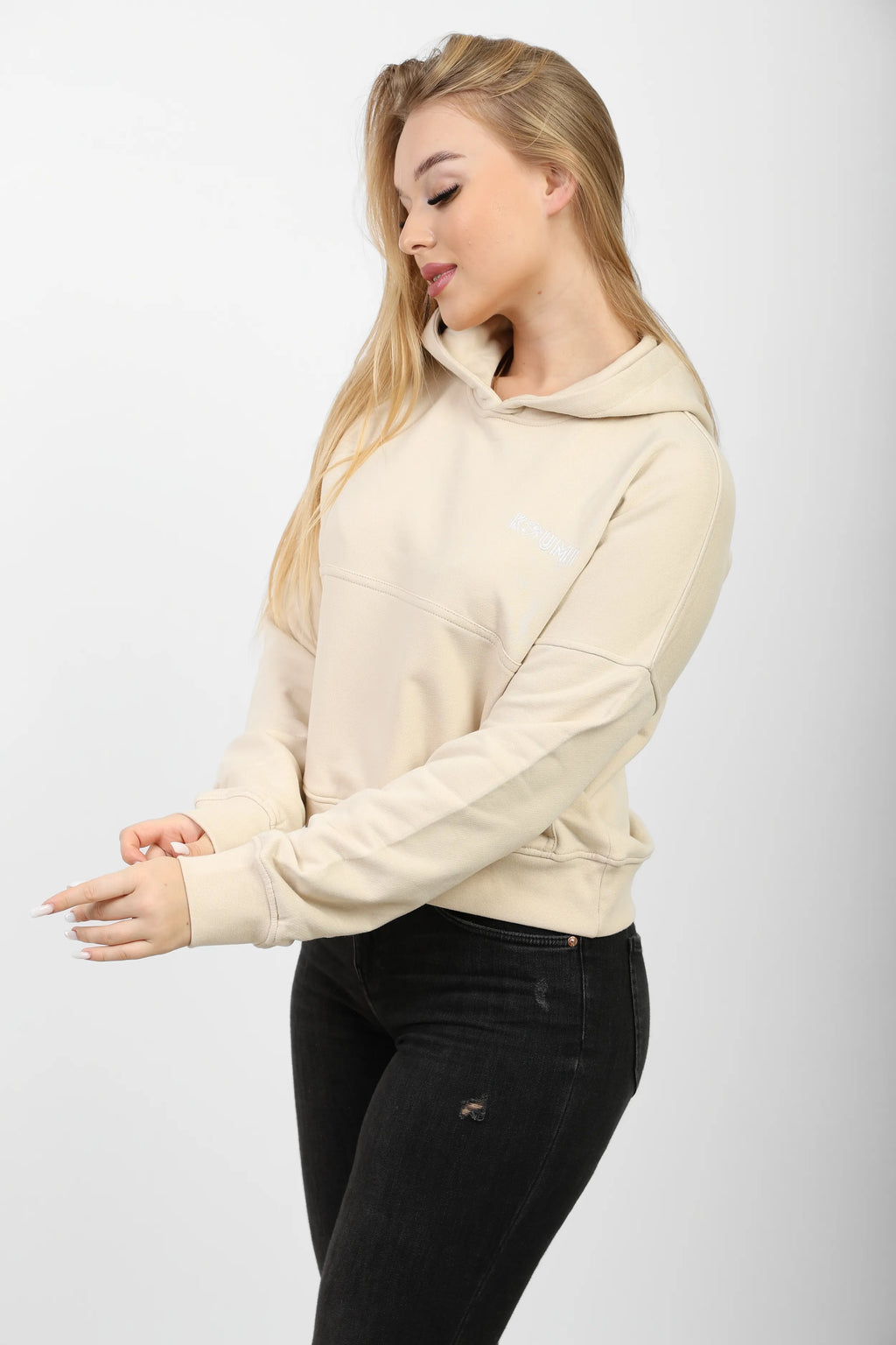 Premium Egyptian Cotton Crop Hoodie