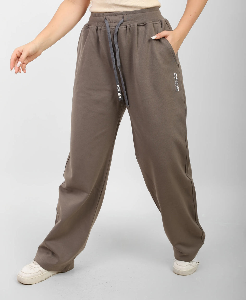 Egyptian Cotton Wide-Leg Pants