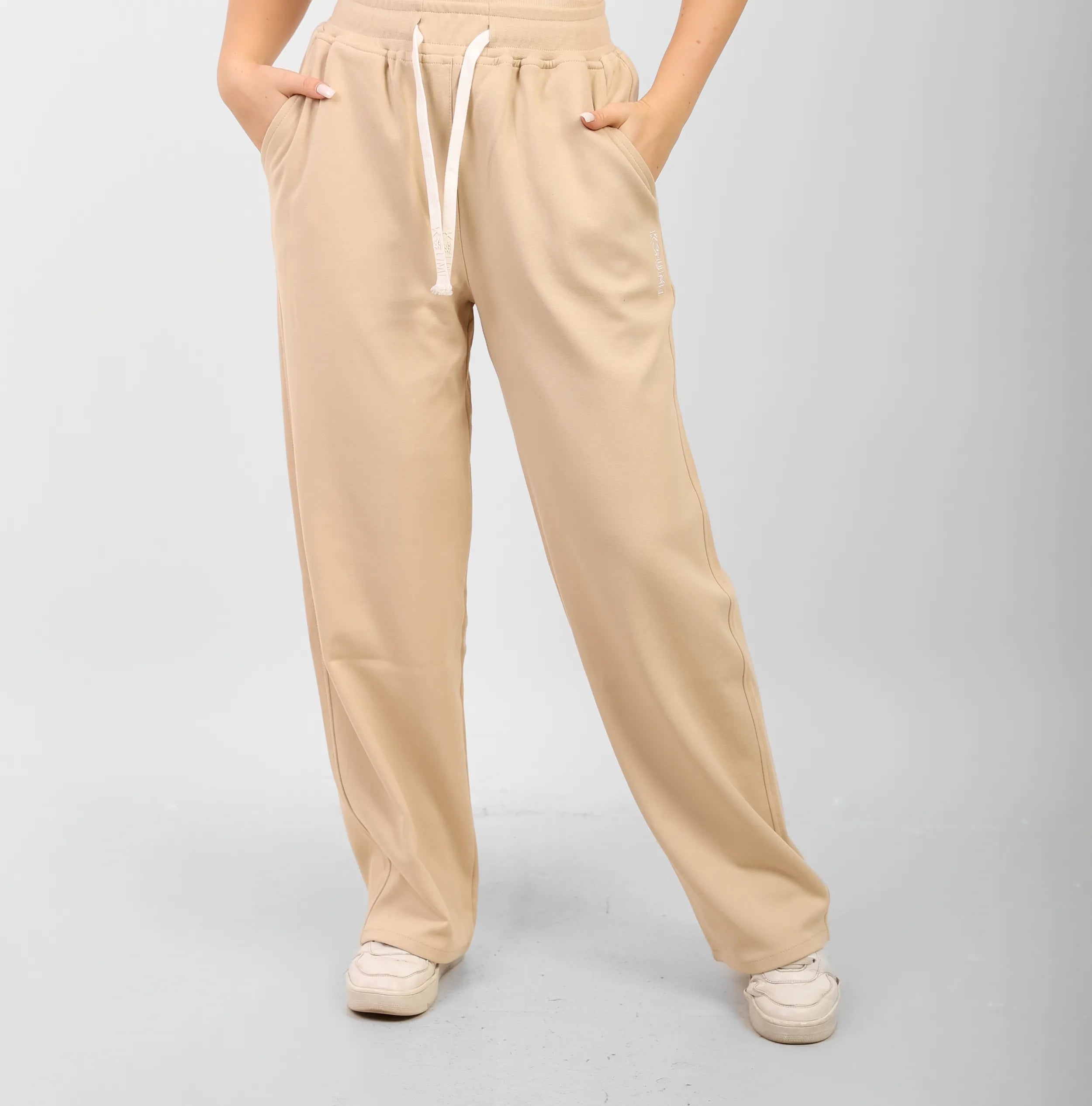 Egyptian Cotton Wide-Leg Pants