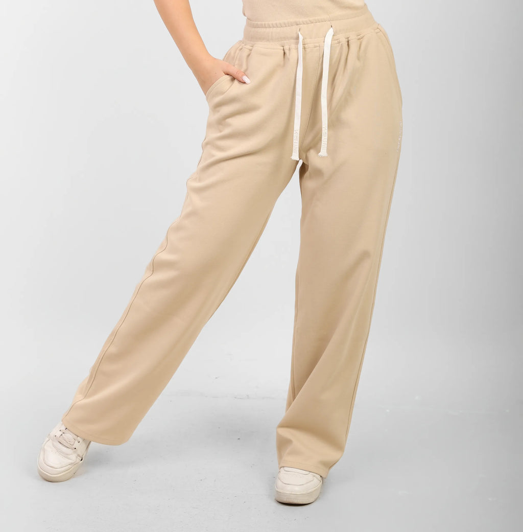 Egyptian Cotton Wide-Leg Pants