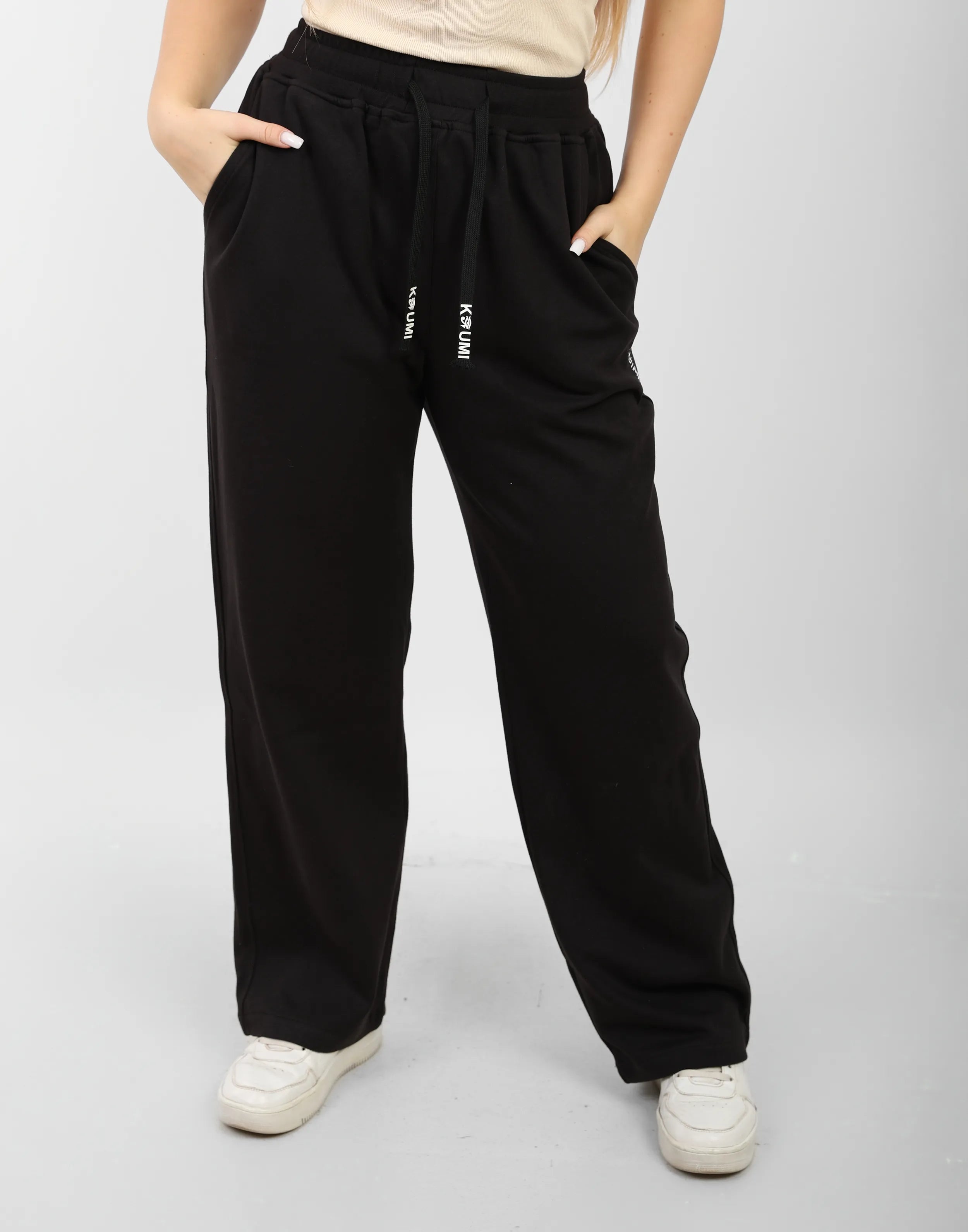 Egyptian Cotton Wide-Leg Pants